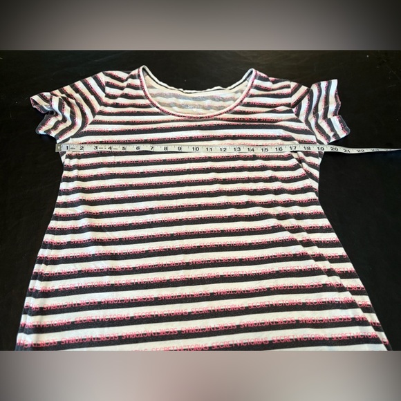 Victoria's Secret Pink and Black Striped Logo Gown - Picture 9 of 11